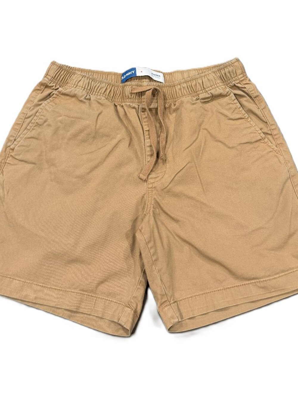 Old Navy Men's Built-In Flex Jogger Shorts Tan Drawstring Casual Size Small